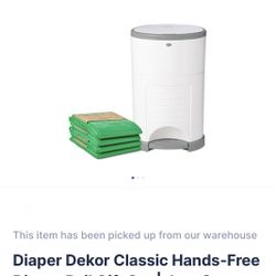 Dekor Diaper Pail With One Year Of Refills