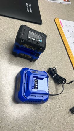 Kobalt charger & 2 batteries