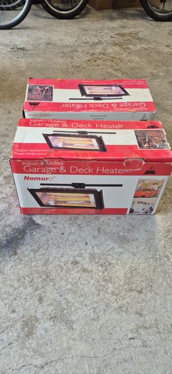 Nomura Indoor/Outdoor Garage & Deck Heater – Lot of 2