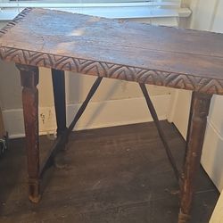 Vintage,  Rustic, Polynesian Table. 31" T, 36" L 18" W,  