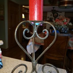 Wrought Iron Candleholder 