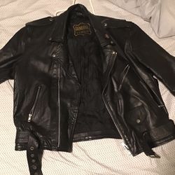 Genuine Leather Jacket Black Great Condition