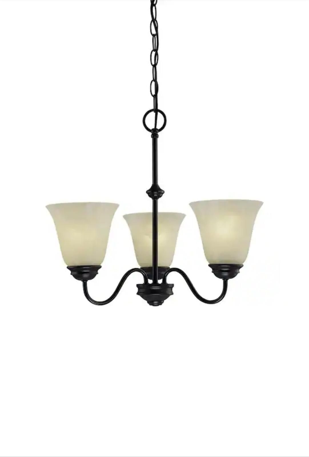 Hammond 3-Light Antique Bronze Interior Chandelier