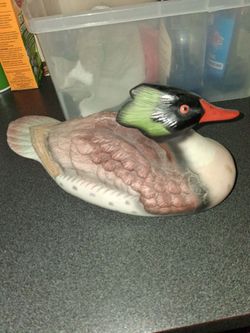 Large VINTAGE RED HEAD DUCK