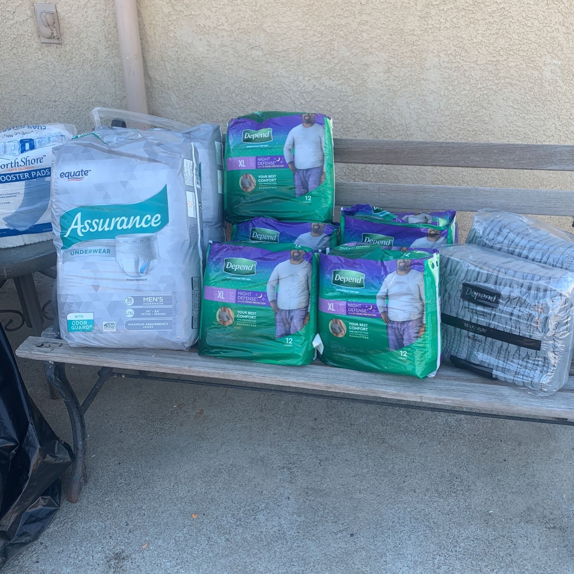 Assurance/Deoends Mens Underwear-Diapers