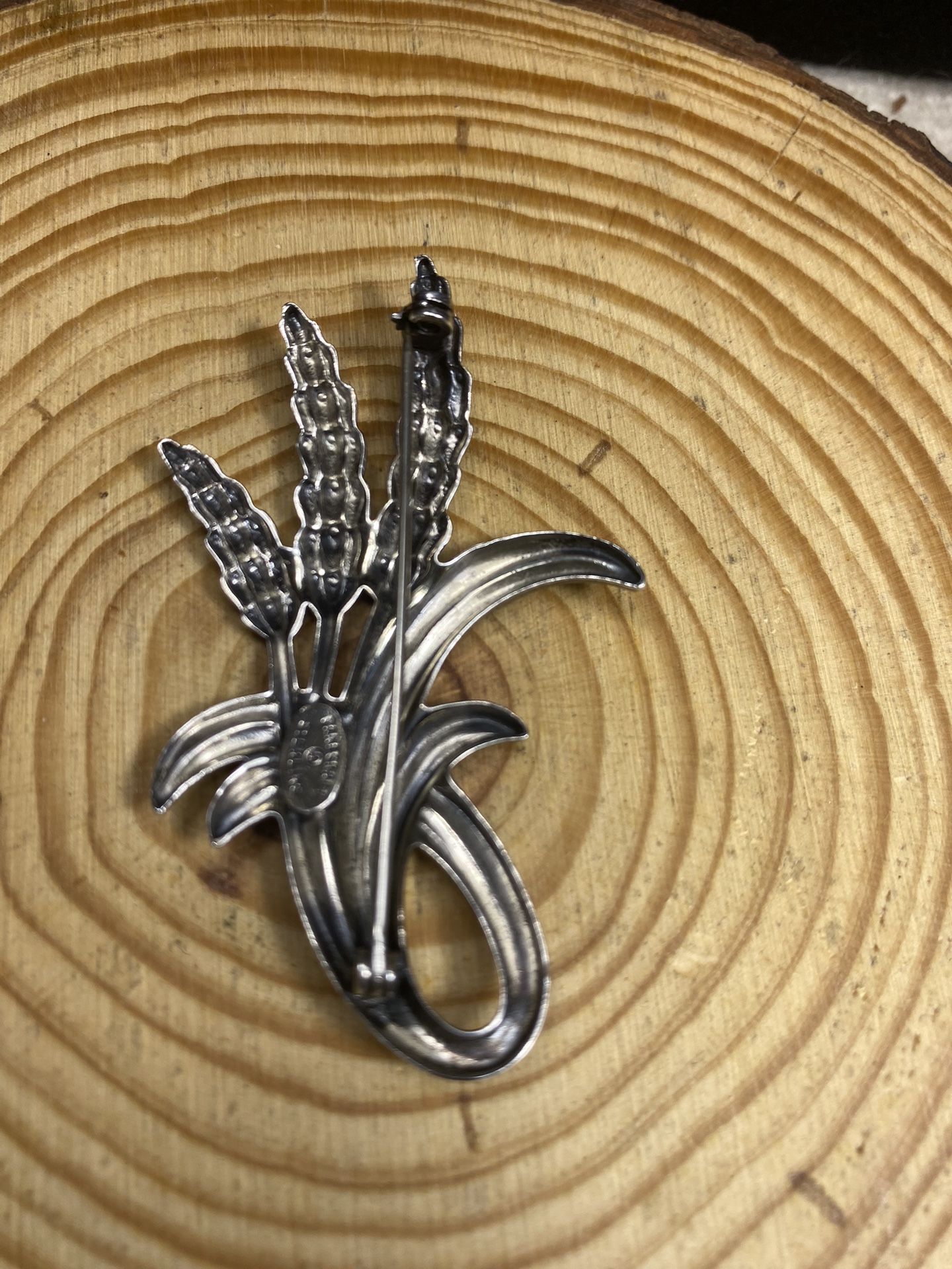 Vintage Sterling Silver Brooch Signed Danecraft