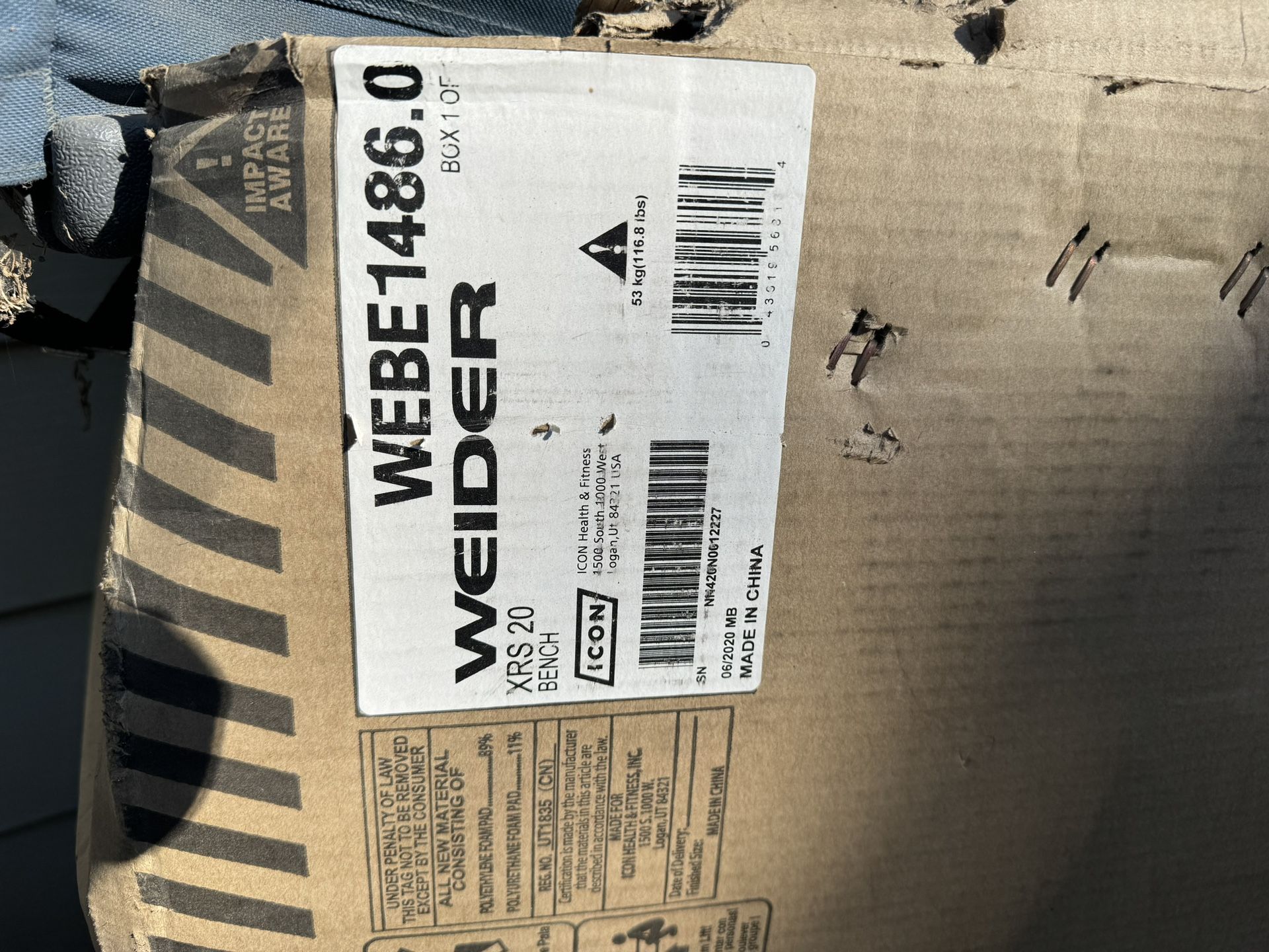 Olympic weight bench