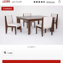 Table And 4 Chairs. Brand New From Living Spaces 
