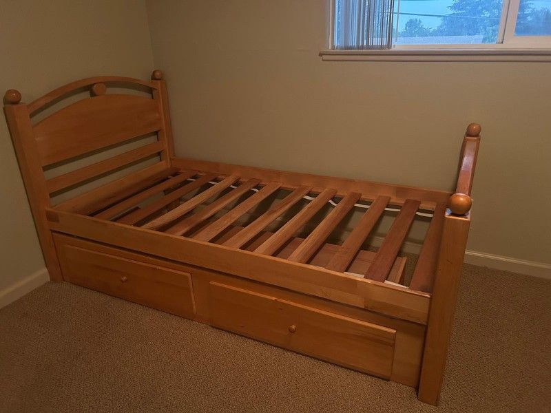 Twin Wood Bed