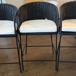 Barstool Westcliff Seagrass Counter Height - set of 3