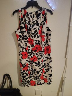 Voir Voir Sleeveless Floral Sheath Dress