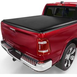 Soft Roll Up Truck Bed Tonneau Cover for 2015-2024 2025 Ford F150 5.5FT (67.1") Bed (Soft Roll Up, 5.5FT Bed)   LOT NUMBER 2519U