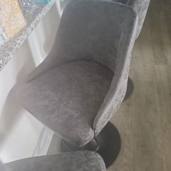 Adjustable Upholstered Counter Height Barstools