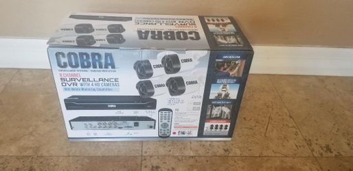 Cobra 8 Ch Security System with 8 Cameras