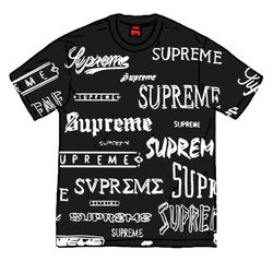 Supreme Multi Logo Tee Black