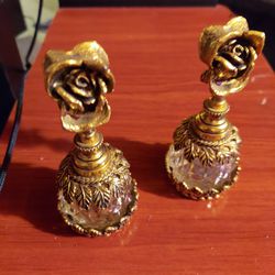 vintage Rose Madson  perfume Bottles w daubers