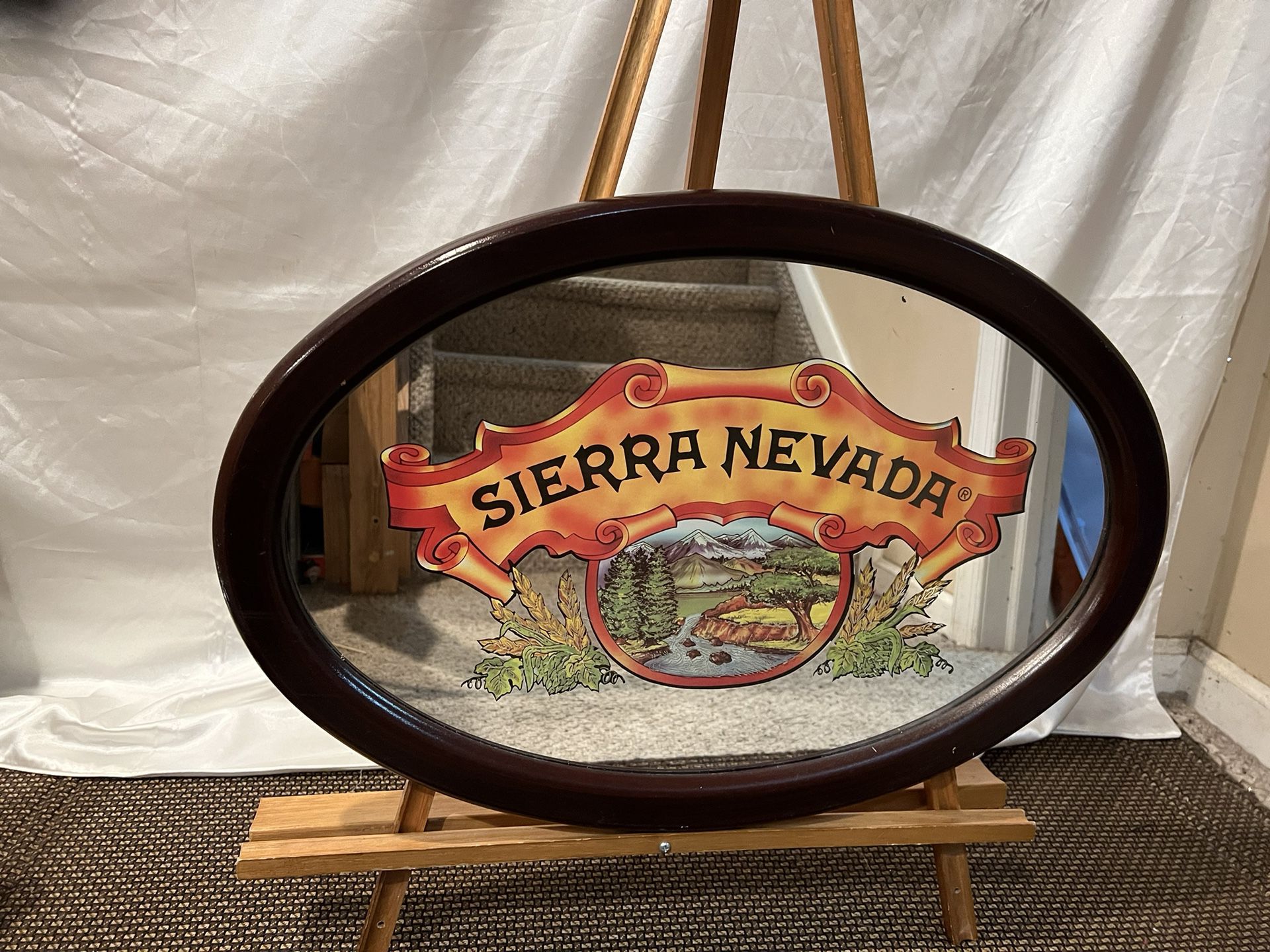 16”x24” vintage Sierra Nevada beer bar mirror 