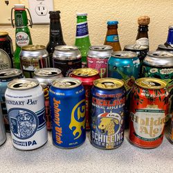 Beer Cans and Bottles Collection 