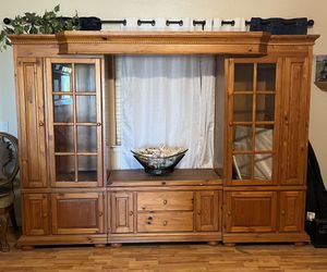Entertainment Center Solid Wood