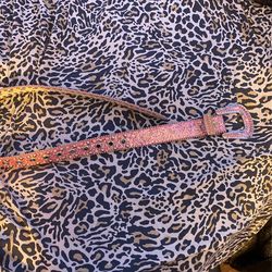 Y2K Glittery Pink Party Belt