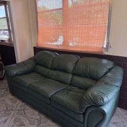 Leather Sofa Bed 