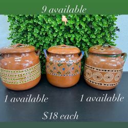 Pottery Pots (need To Be Cured)