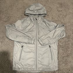 Silver Calvin Klein Zip Up Windbreaker