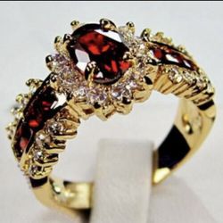 *NEW ARRIVAL* Beautiful Ruby Red Ring SZ 6 1/2 *See My Other 800 Items *