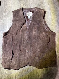 Cripple Creek Brown Suede Leather Vest