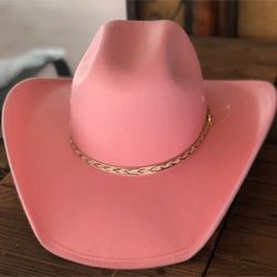Pink Western Hat