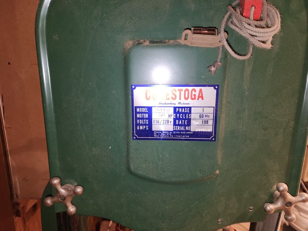 Conestoga Wood Working Band Saw 
