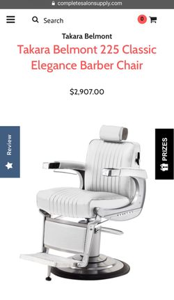Takara Belmont 825 ELECTRIC BASE Classic Elegance Barber Chair for