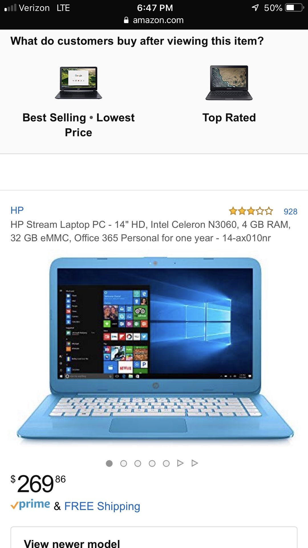 Hp stream laptop baby blue