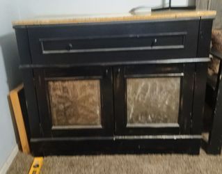 Credenza Granite Top Pie Shelf Kitchen Island Bar Desk