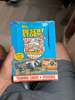 1991 TOPPS Desert Storm Wax Box of Trading Cards - 36 Factory Sealed Packs