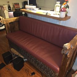 Rustic Old World Wood  Bench