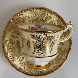 Vintage Paragon Bone China Footed Tea Cup & Saucer Set