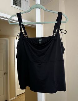 Black Top with Tie Straps