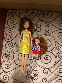 Barbie dolls mom and kid