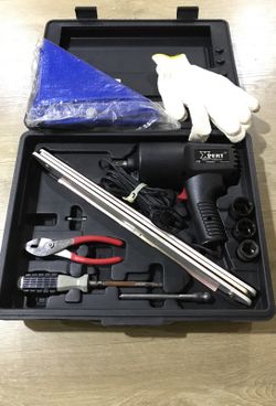 Road side flat tire removing kit