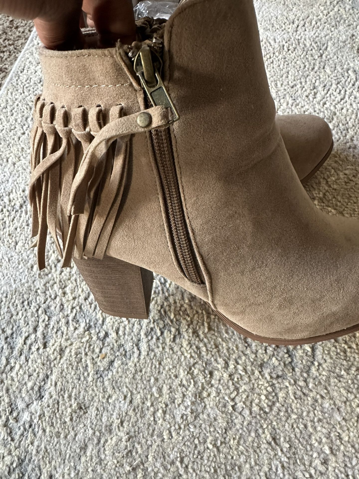 Fringe Booties Size 9