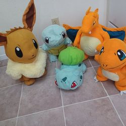 Pokémon (Toy Factory) Plush Figures - Price Includes All