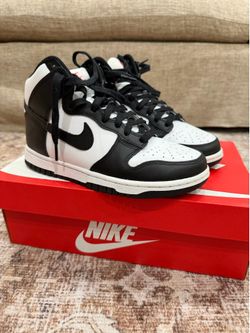 Nike Dunks High Top Pandas Women Size 7