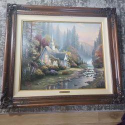 Thomas Kinkade The Forest Chapel With COA