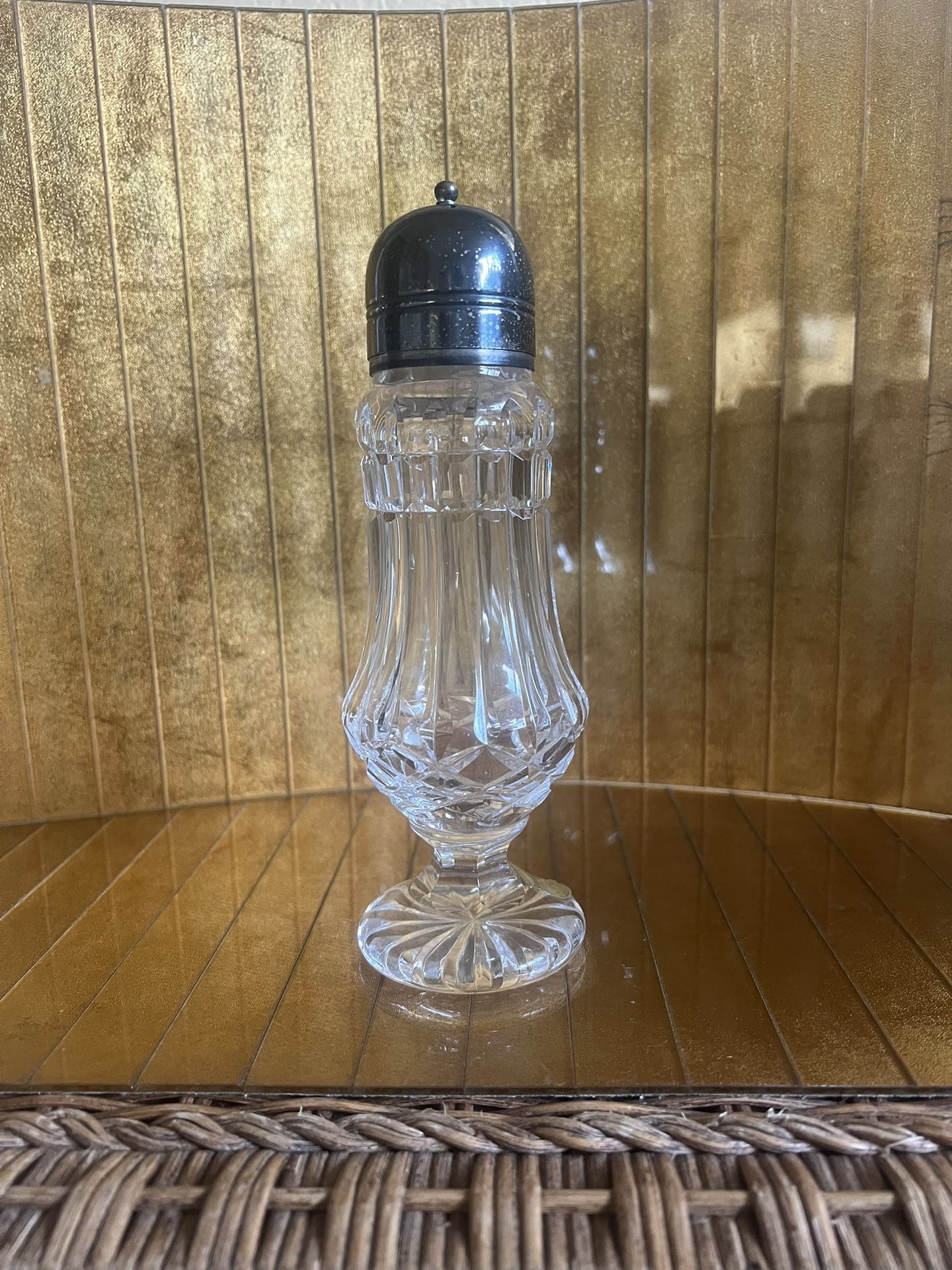 RARE 19th Century Waterford, Crystal Lismore Shaker Muffineer