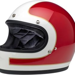 Biltwell Gringo Helmet 55-56cm Evil Knievel Red/white
