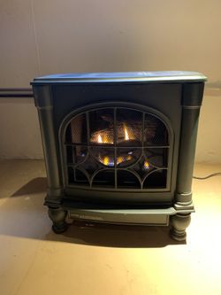 Cast Iron Direct-Vent Freestanding Gas Fireplace
