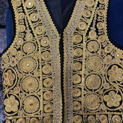 Handmade Afghan Large Vest 