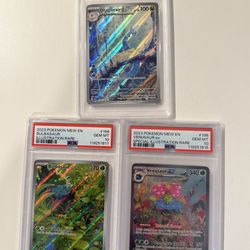 Pokemon 151 PSA 10 dragonair Bulbasaur Venusaur ex ir sir