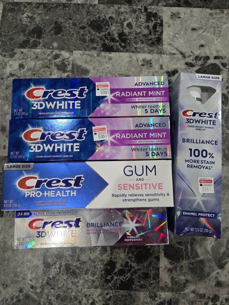 NEW LOT OF CREST TOOTHPASTE